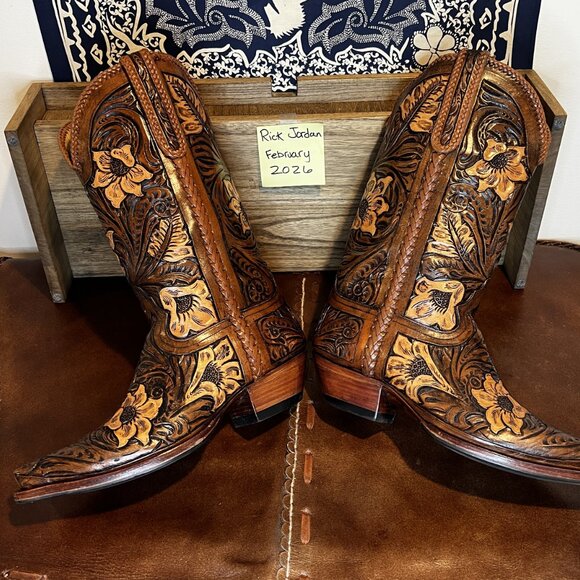 Star by Liberty Boot Co. Fully Tooled Cowboy Boots in Men\ display picture 3